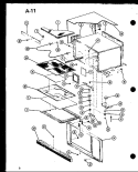 Page 3 Diagram and Parts List for CRMC-20B P7413005M Amana Microwave