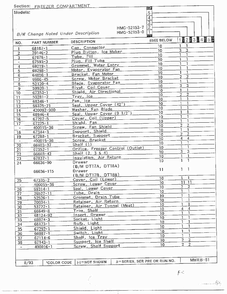 Freezer Compartment Page 2 Diagram and Parts List for 52153-0A  Admiral Refrigerator