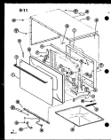Page 3 Diagram and Parts List for RRL-9TC P7553303M Amana Microwave