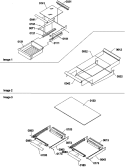 Shelving Assemblies Diagram and Parts List for TC18VW P1315704W W Amana Refrigerator