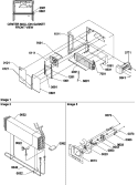Evaporator and Fan Motor Assemblies Diagram and Parts List for TSI19VL P1306402W L Amana Refrigerator
