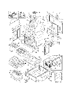 Body Diagram and Parts List for 79041313412  Kenmore Range