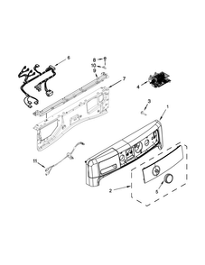 Part Location Diagram of W10469294 Whirlpool CONSOLE
