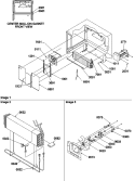 Evaporator and Fan Motor Assemblies Diagram and Parts List for TSI25VE P1308102W E Amana Refrigerator