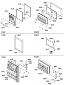 Door Assemblies Diagram and Parts List for TSI25VE P1308102W E Amana Refrigerator