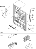 Door Handles & Accessories Diagram and Parts List for BCI21VL P1321507W L Amana Refrigerator
