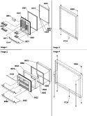 Door Assemblies Diagram and Parts List for BCI21VL P1321507W L Amana Refrigerator