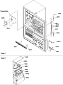 Door Handles & Accessories Diagram and Parts List for BR22VW P1321505W W Amana Refrigerator