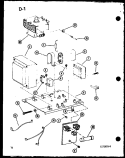 Page 4 Diagram and Parts List for RRL-10C P7553401M Amana Microwave