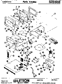 Replacement Parts Diagram and Parts List for 80 46600 Amana Microwave