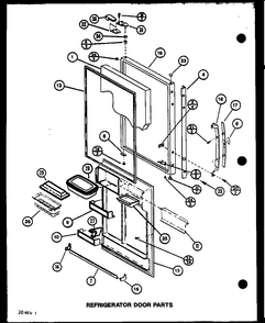 Section 6 Diagram and Parts List for BR20N-P7812526W  Amana Refrigerator