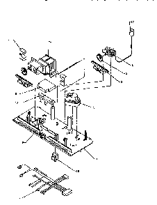 Control Assembly Diagram and Parts List for TH18S3W-P1195301W  Amana Refrigerator