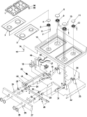 Part Location Diagram of 31760401B Whirlpool Knob, top burner val