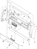 Part Location Diagram of 315842B Whirlpool End cap-glass bkgd rh