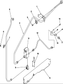 Gas Supply Diagram and Parts List for ARG7800LL P1143326NLL Amana Range