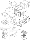 Cavity Diagram and Parts List for ARG7600LL P1143345NLL Amana Range