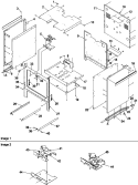CABINET Diagram and Parts List for ARGS7650LL P1130759NLL Amana Range
