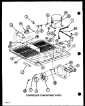 COMPRESSOR COMPARTMENT PARTS Diagram and Parts List for BC20N P7812528W Amana Refrigerator
