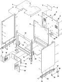Cabinet Diagram and Parts List for ARG3600L P1143336NL Amana Range