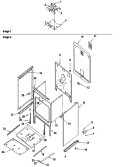 Cabinet Diagram and Parts List for ARH6710WW P1143430NWW Amana Range
