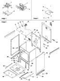 CABINET Diagram and Parts List for ZRTSC8650E P1130654NE Amana Range