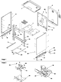 Cabinet Diagram and Parts List for ARR6400WW P1143457NWW Amana Range