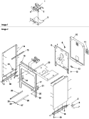 Cabinet Diagram and Parts List for ZRTC7511WW P1143619NWW Amana Range