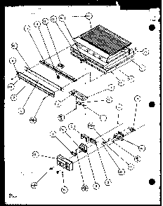 Divider Block And Controls Diagram and Parts List for TZ22QW-P1114906WW  Amana Refrigerator
