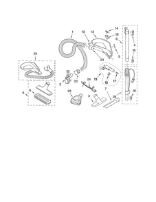 Part Location Diagram of KC63RCMVZV06 Maytag Vacuum combination brush