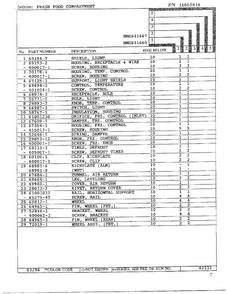 Fresh Food Compartment Page 2 Diagram and Parts List for HMG641667  Admiral Refrigerator