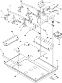 Burner Box Diagram and Parts List for AKS3040LL P1142525NLL Amana Cooktop