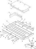 Heater Box Assembly Diagram and Parts List for AK2T36E4 P1143704NE Amana Cooktop