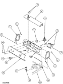 CONTROL PANEL Diagram and Parts List for LWA40AW2 PLWA40AW2 Amana Washer