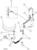 DRAIN HOSE AND SIPHON BREAK Diagram and Parts List for LWA40AW2 PLWA40AW2 Amana Washer