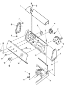 CONTROL PANEL Diagram and Parts List for LWD70AW PLWD70AW Amana Washer