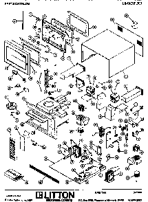 Section 1 Diagram and Parts List for LC-14EVP000  Amana Microwave