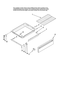 Drawer And Rack Parts Diagram and Parts List for MGR5751BDS18  Maytag Range