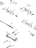 Terminals and Motor Connection Block Diagram and Parts List for LGS10AW PLGS10AW Amana Dryer