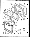 Page 3 Diagram and Parts List for RR-700 P7541102M Amana Microwave