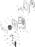 Fan and Control Assy Diagram and Parts List for RC04880A1E PRC04880A1E Amana Air Conditioner