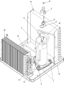 Compressor Assy Diagram and Parts List for RC04880A1E PRC04880A1E Amana Air Conditioner