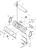 CONTROL PANEL Diagram and Parts List for LGA80AL PLGA80AL Amana Dryer
