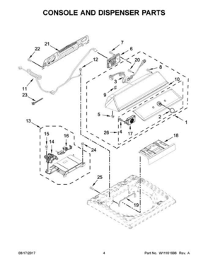 Part Location Diagram of W11621729 Whirlpool SHIELD