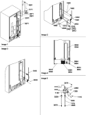 Cabinet Back Diagram and Parts List for SRD528VW P1320402W W Amana Refrigerator