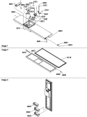 Freezer Door Diagram and Parts List for SBD522VE P1320303W E Amana Refrigerator