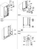 Cabinet Back Diagram and Parts List for SBD522VE P1320303W E Amana Refrigerator