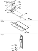 Freezer Door Diagram and Parts List for SRDE528VW P1320403W W Amana Refrigerator
