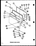 FZ DOOR PARTS Diagram and Parts List for BL20M P7812518W Amana Refrigerator