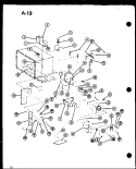 Page 4 Diagram and Parts List for RMC-20C P7623001M Amana Microwave Oven Combo