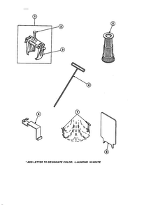 Seal And Switch Tools Diagram and Parts List for LW6163WM-PLW6163WMA  Amana Washer